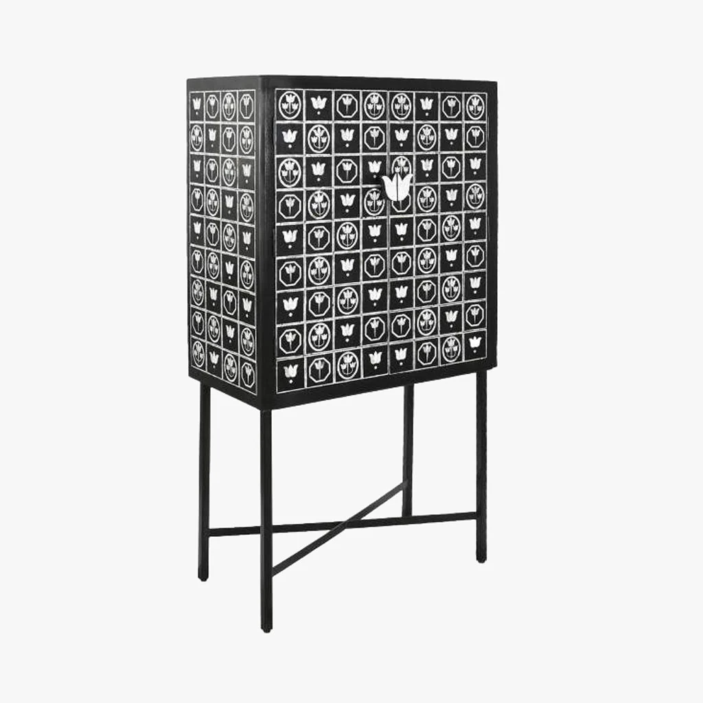 Móvel de Bar Ferro e Osso NOIR