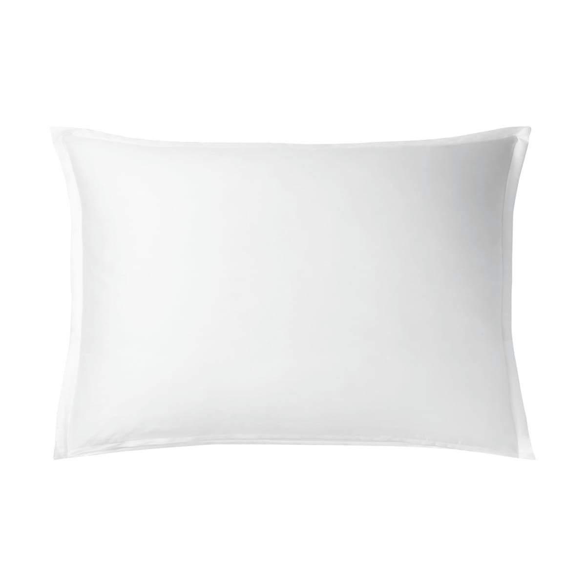 AMAZONE - Taie d'oreiller en satin de coton bio blanc 50x75