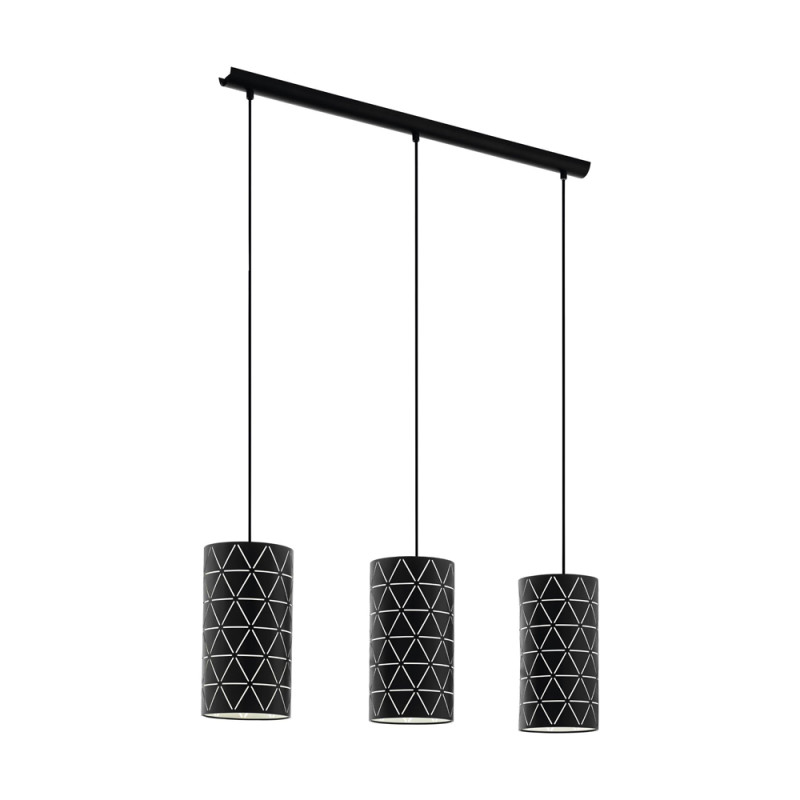 Suspension Ramon noire E27 3 x 40 W EGLO