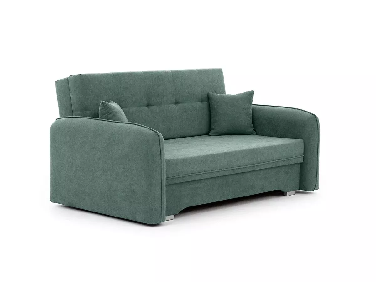 Sofa rozkładana z funkcją spania LAINE zielona