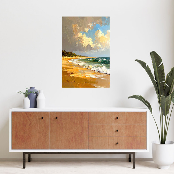 Naklejka samoprzylepna Feeby Krajobraz Morze Plaża20x30