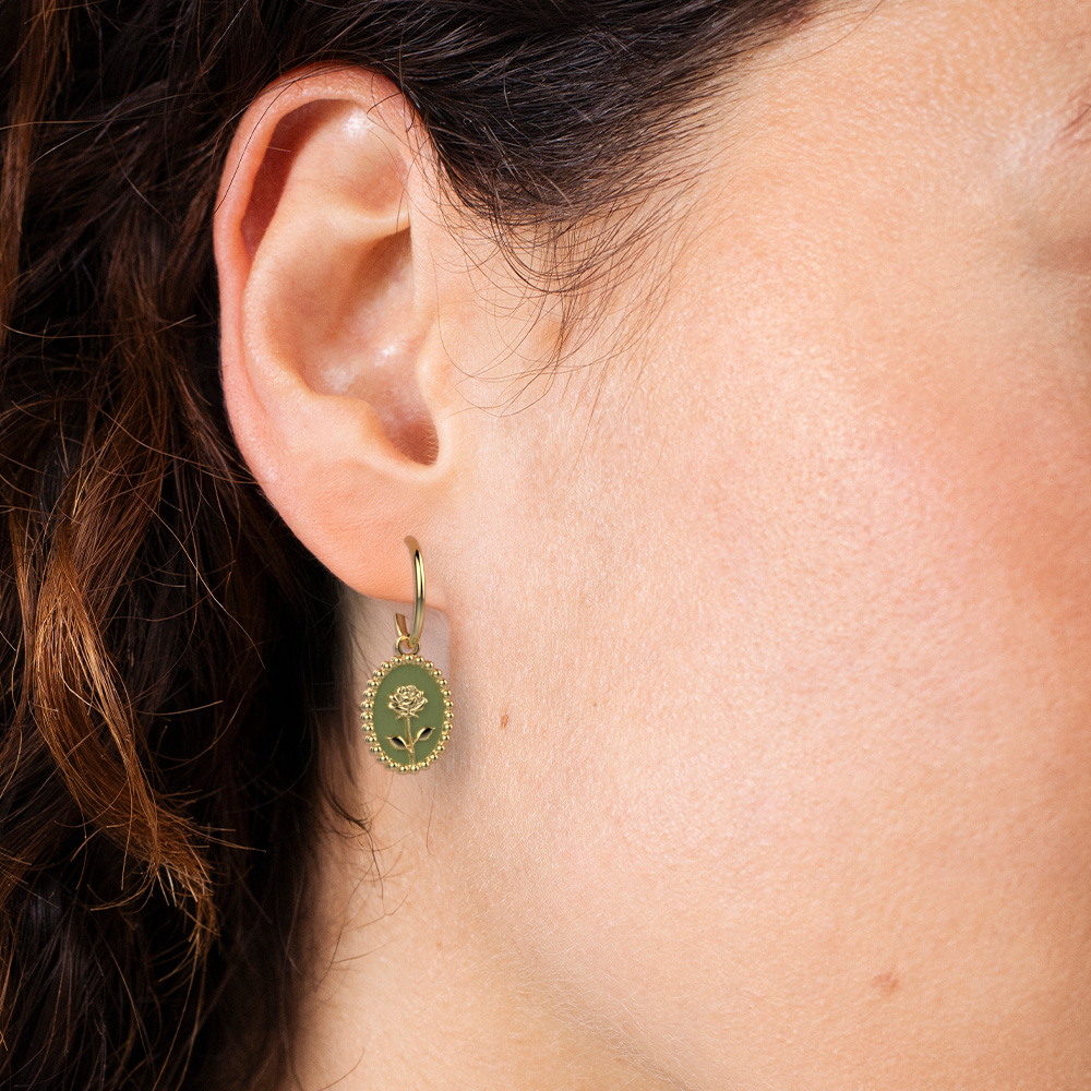Boucles d'oreilles Rose