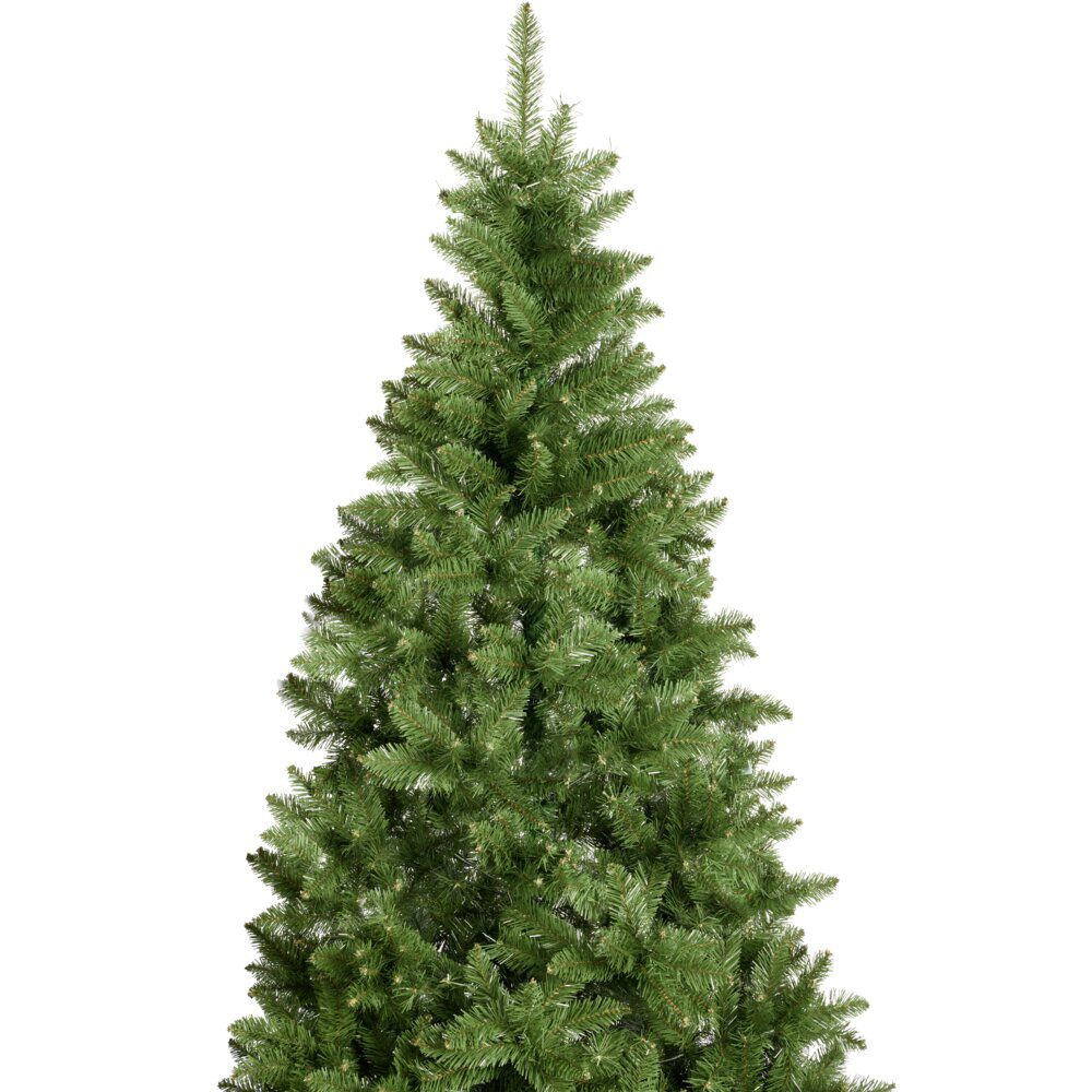 Sapin de No&euml;l artificiel avec pied métal H210 cm vert