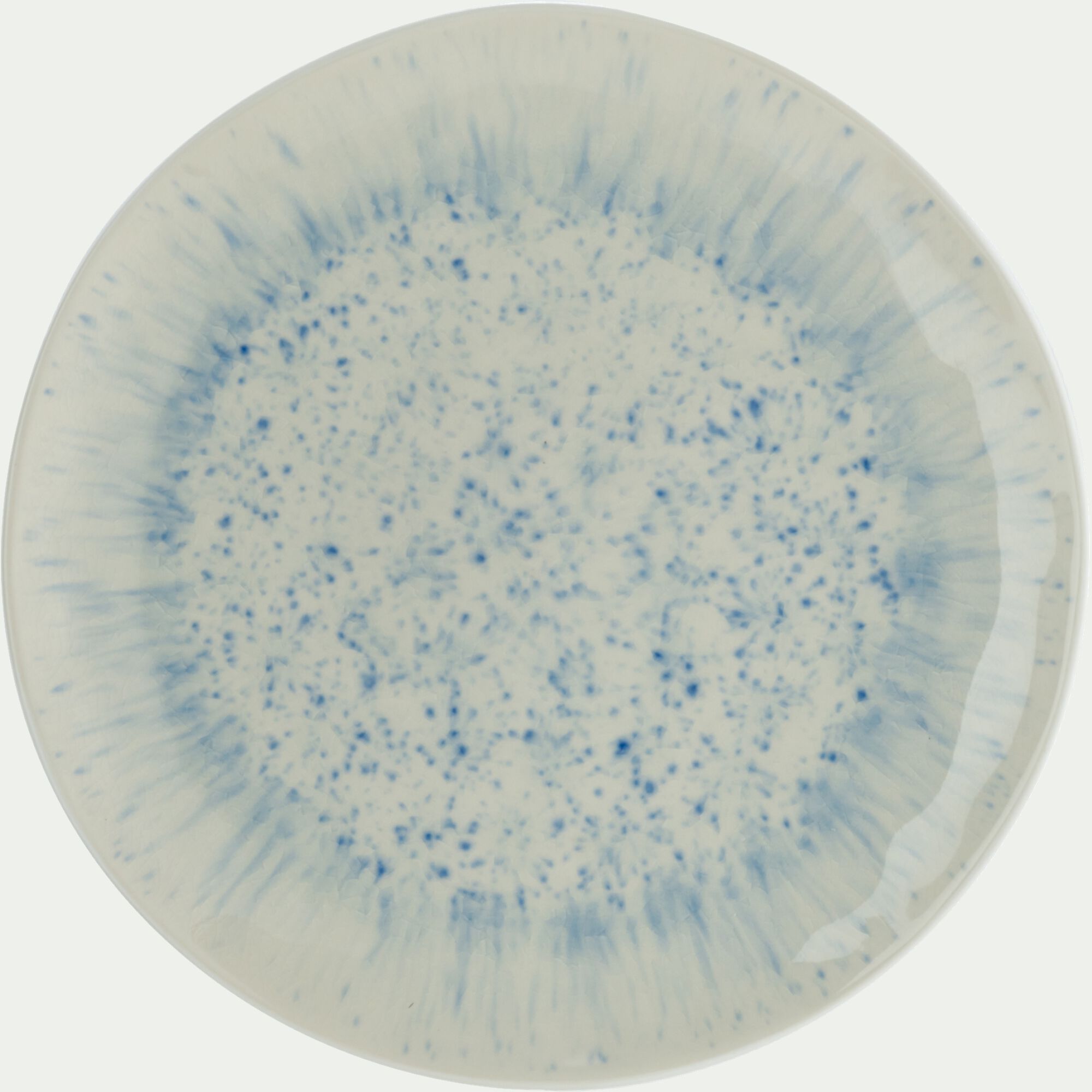 CALICO - Assiette plate en grès D27,5cm - bleu
