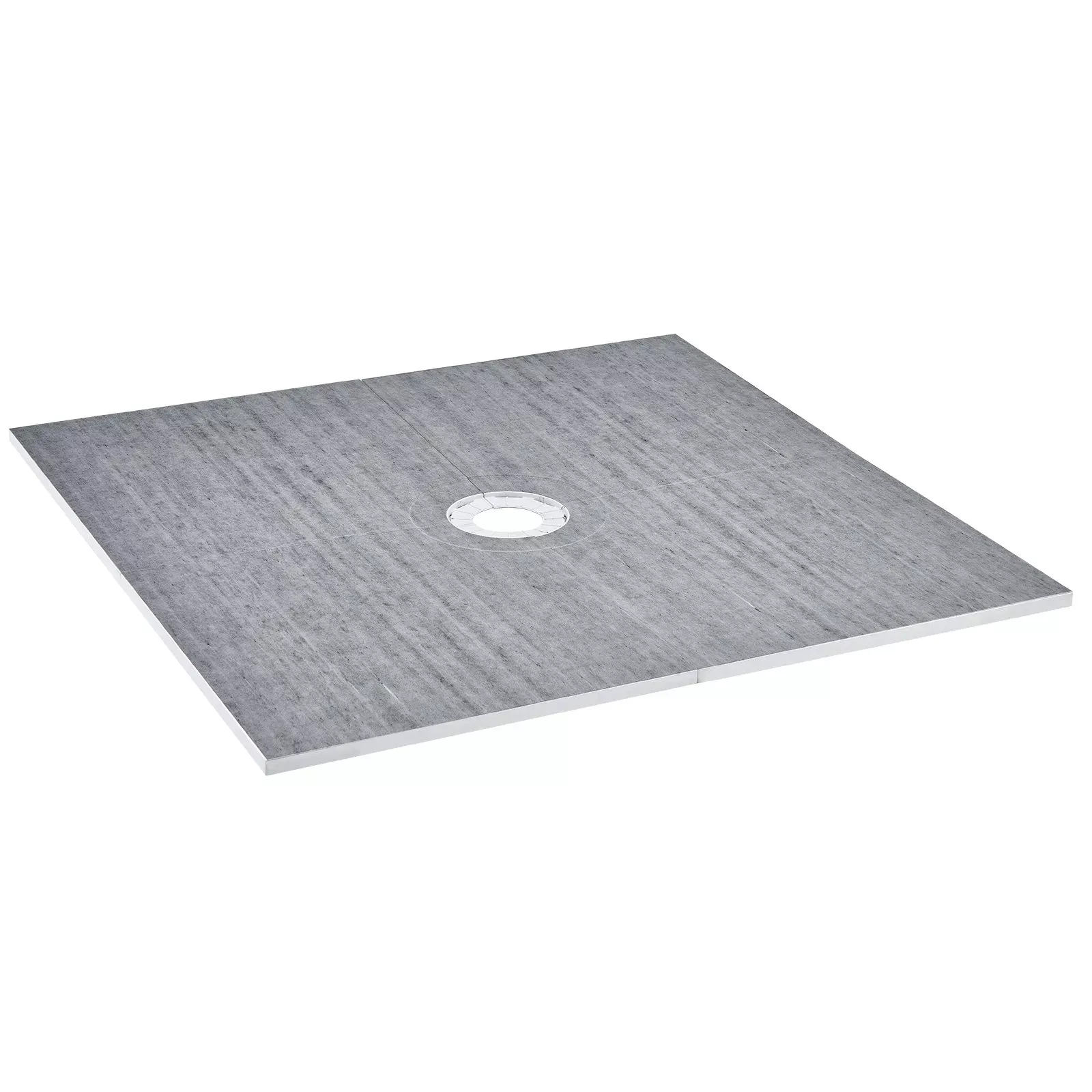 Brodzik prysznicowy 1828x1828 mm odpływ środkowy zestaw lekkie panele EPS