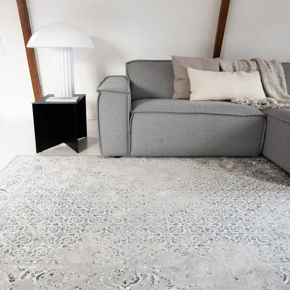 EVA Interior vintage vloerkleed meadow - grijs - 200 x 140 cm