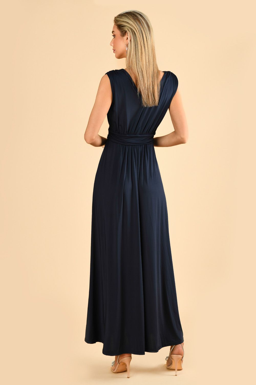 Jolie Moi Draped Maxi Dress