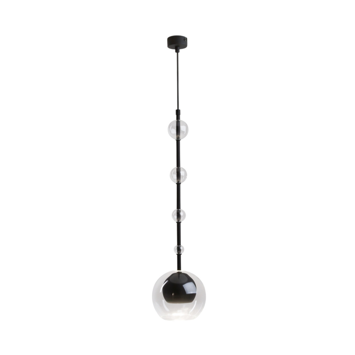 Lampa wisząca czarno-przezroczysta Ros 1xGU10x28W Maytoni