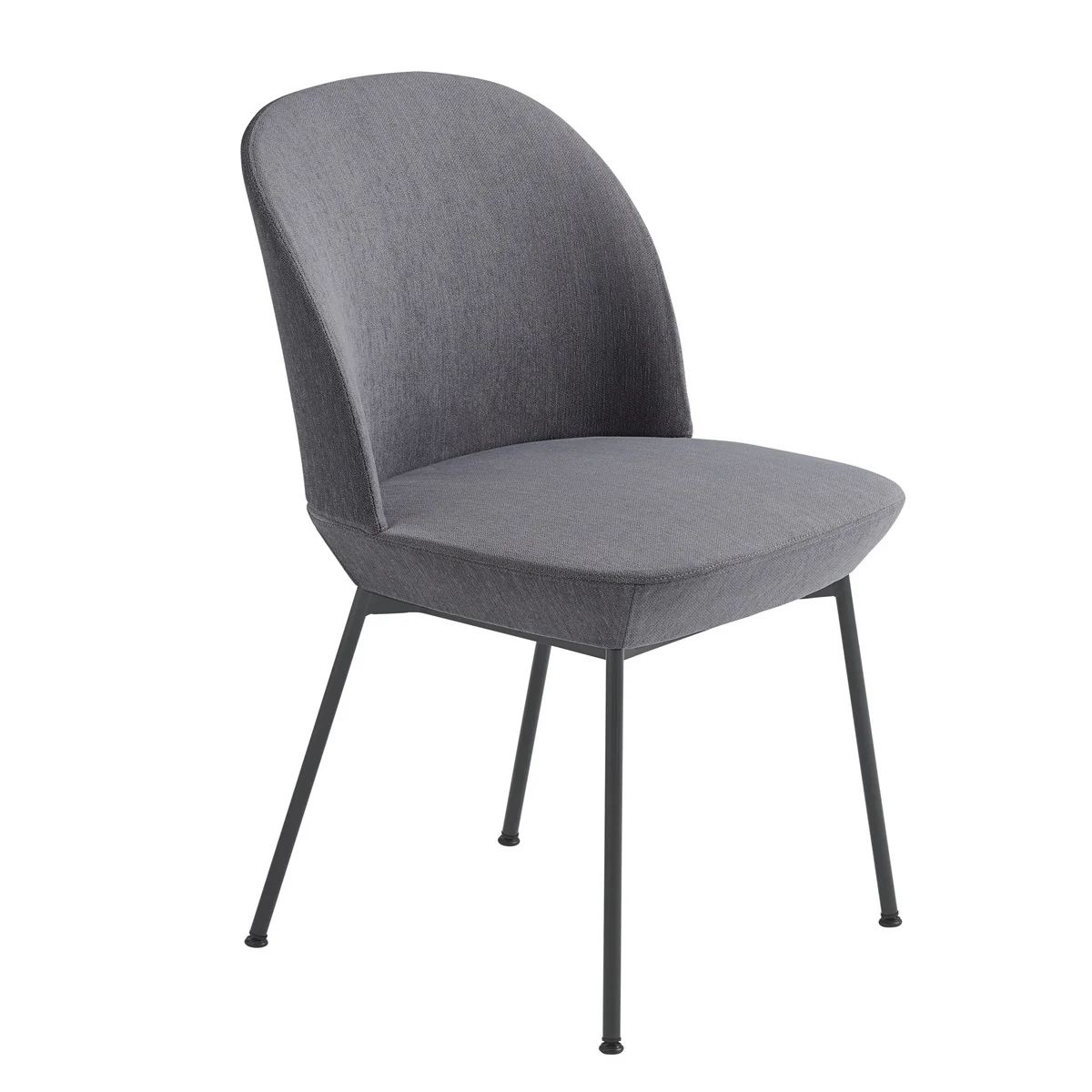 Muuto - Oslo Side Chair, anthrazit schwarz / grau (Still 161)