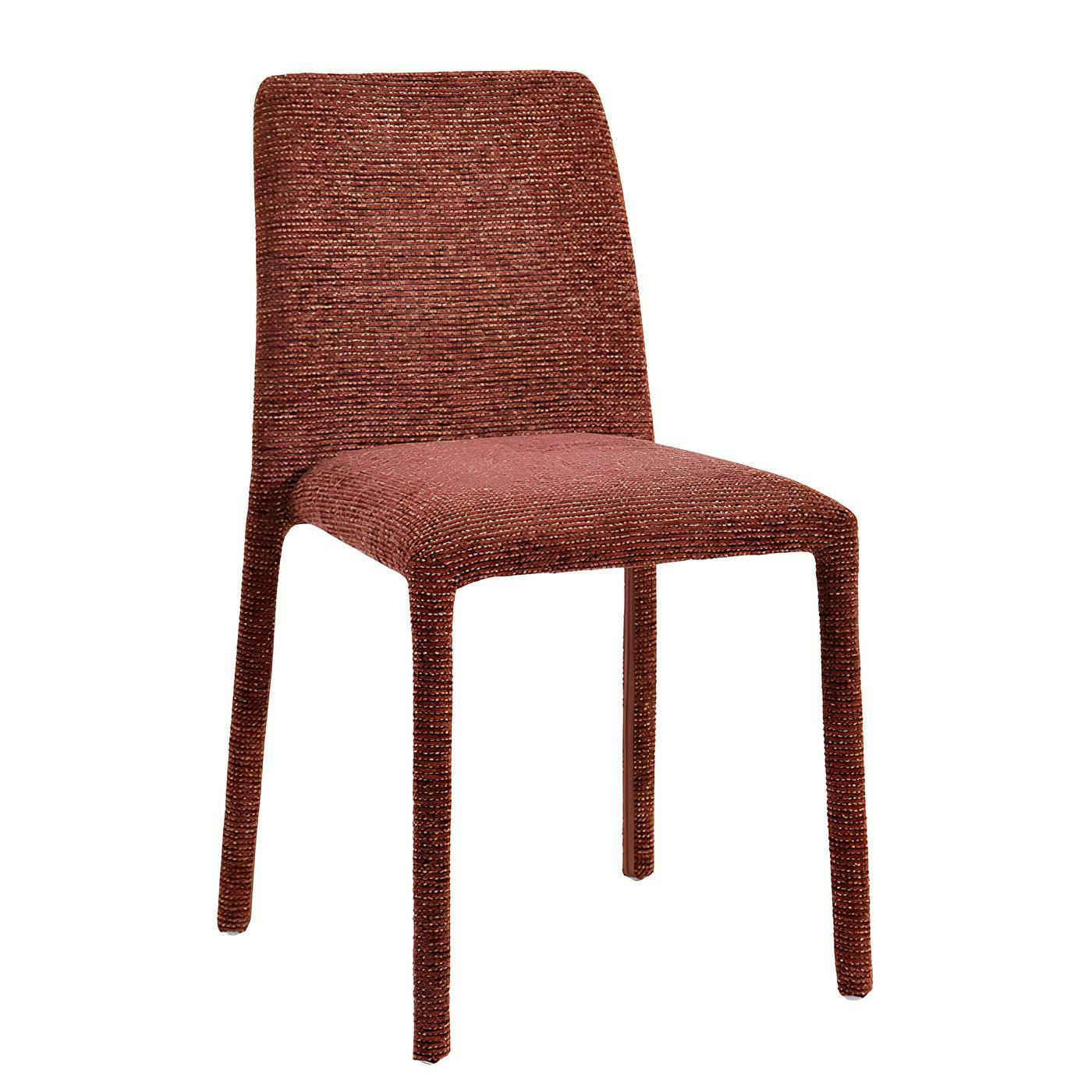 Chaise empilable bordeaux en tissu (lot de 2) ESSEN