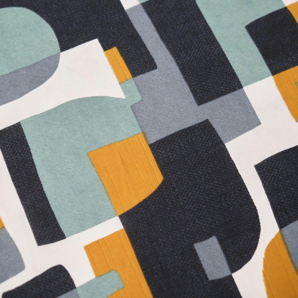 - Parure de couette 100% coton 57 fils imprimée 260x240 2 taies