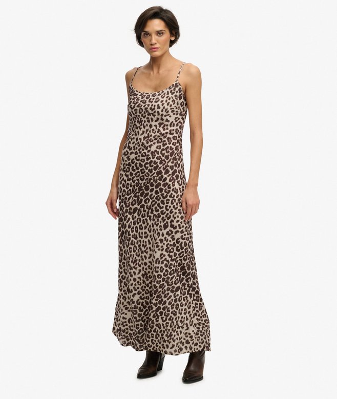 Printed Maxi Slip Dress