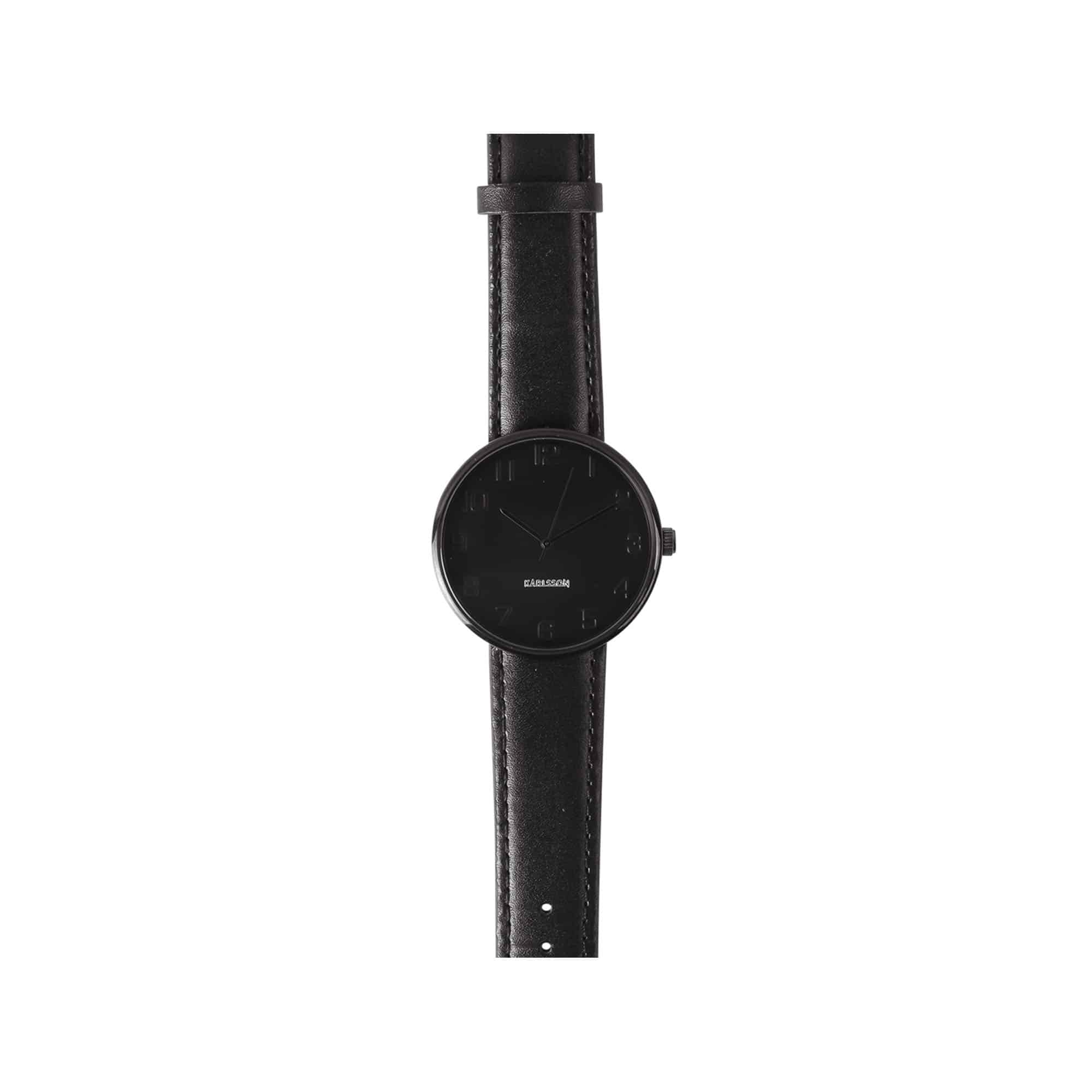 Karlsson horloge Mr. Black - zwart - Ø4cm