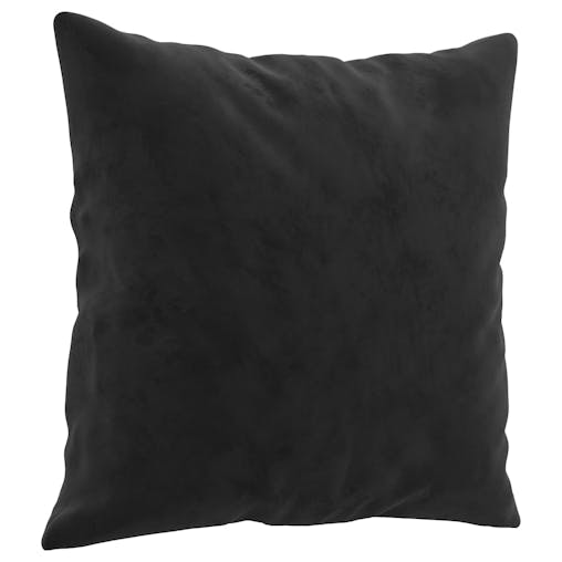 NNEVL 3-Seater Sofa with Throw Pillows Black 180 cm Velvet