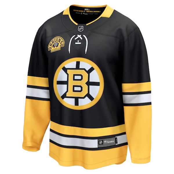 Boston Bruins  100th Anniversary Premier Breakaway Jersey - Black