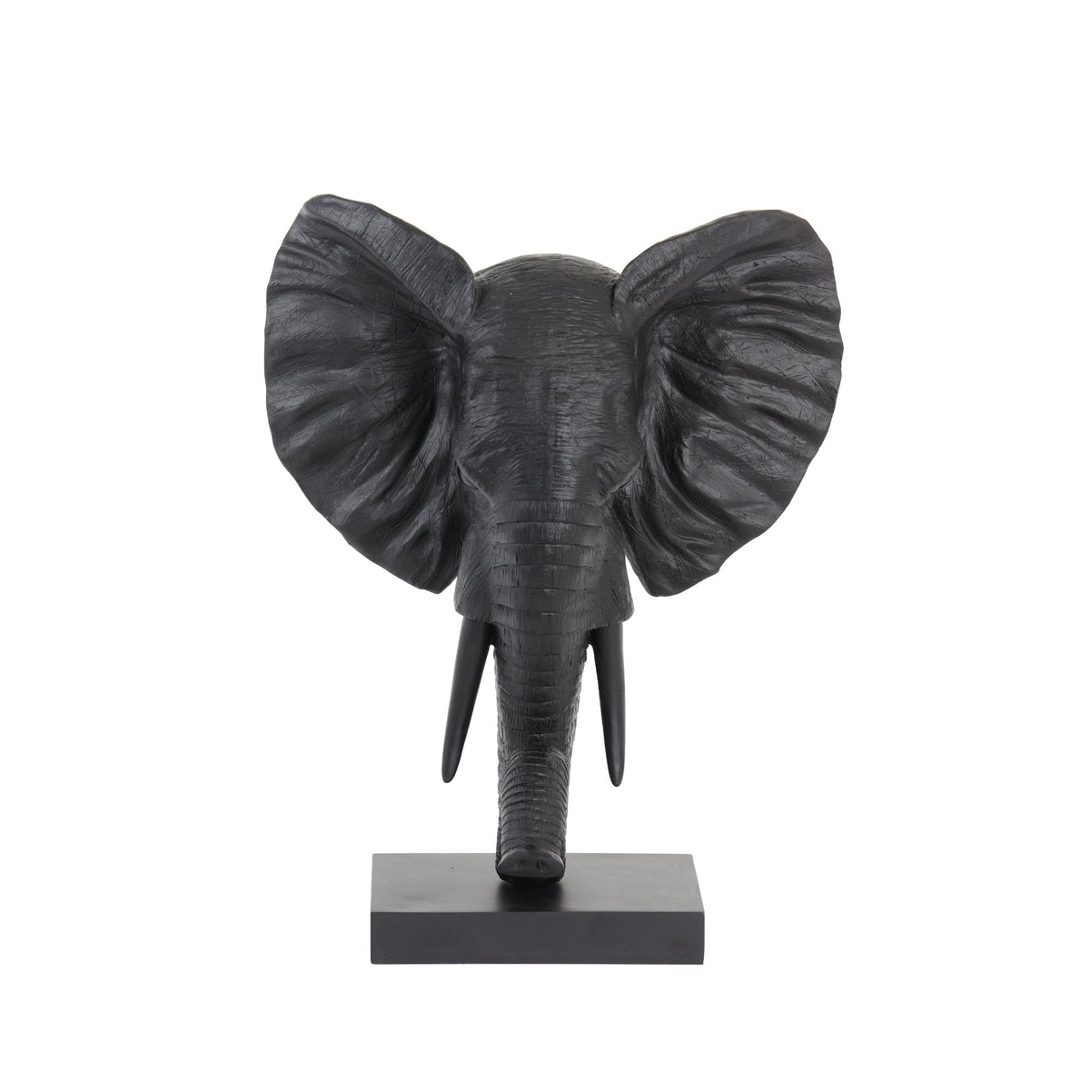 Light & Living ornament Elephant - zwart - 38.5x19.5x49cm