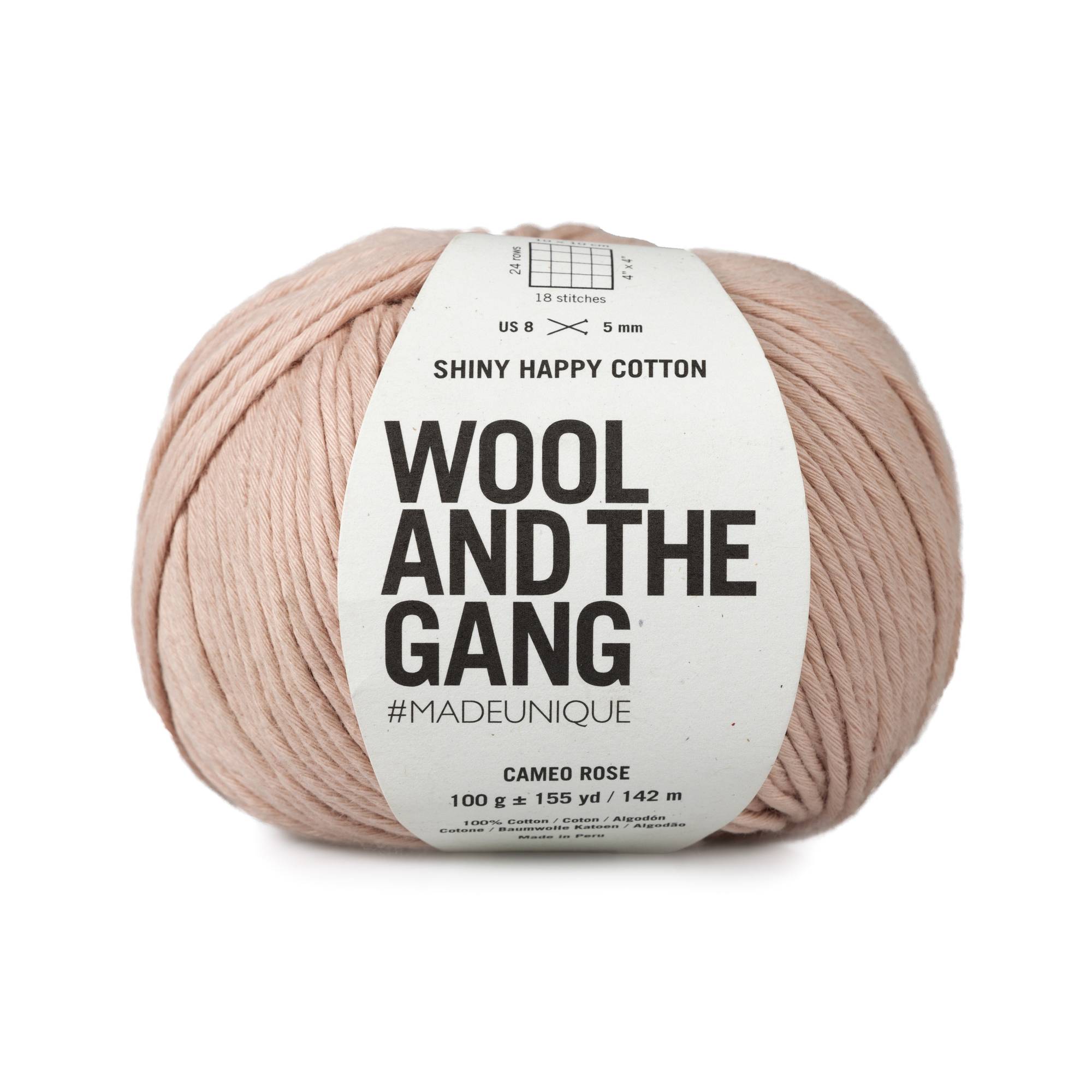Wool and the Gang Cameo Rose Shiny Happy Cotton 100g