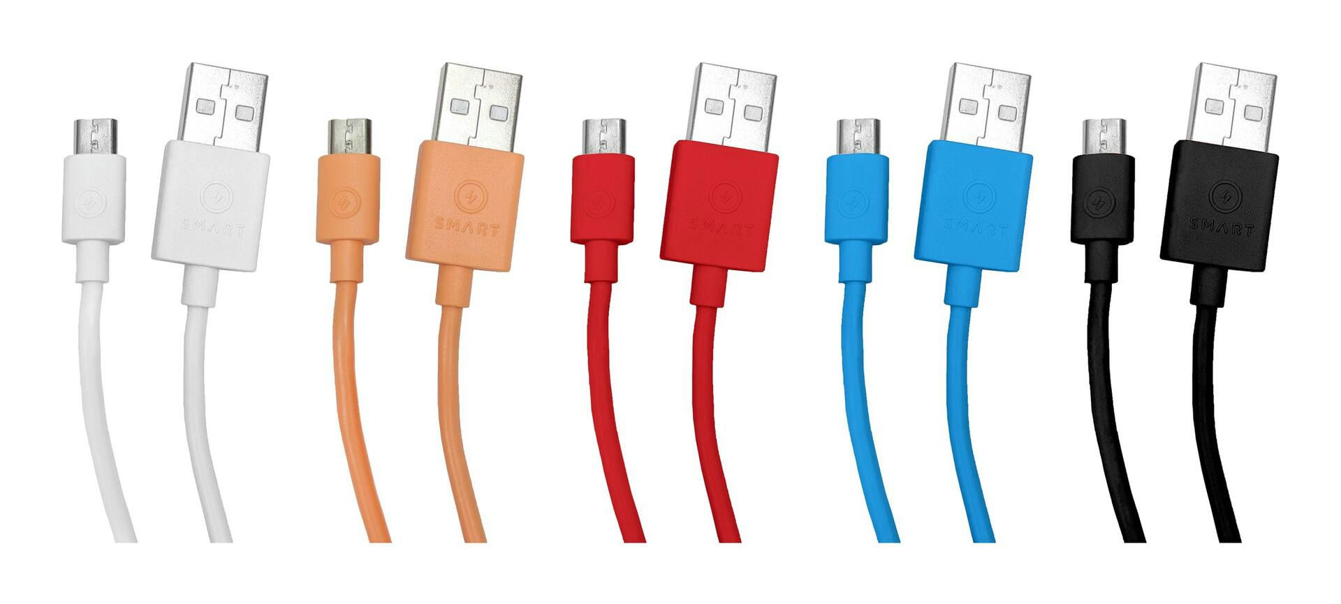SMART Accessories Micro USB Charger Cable, for Android Smartphones & More, 3-ft