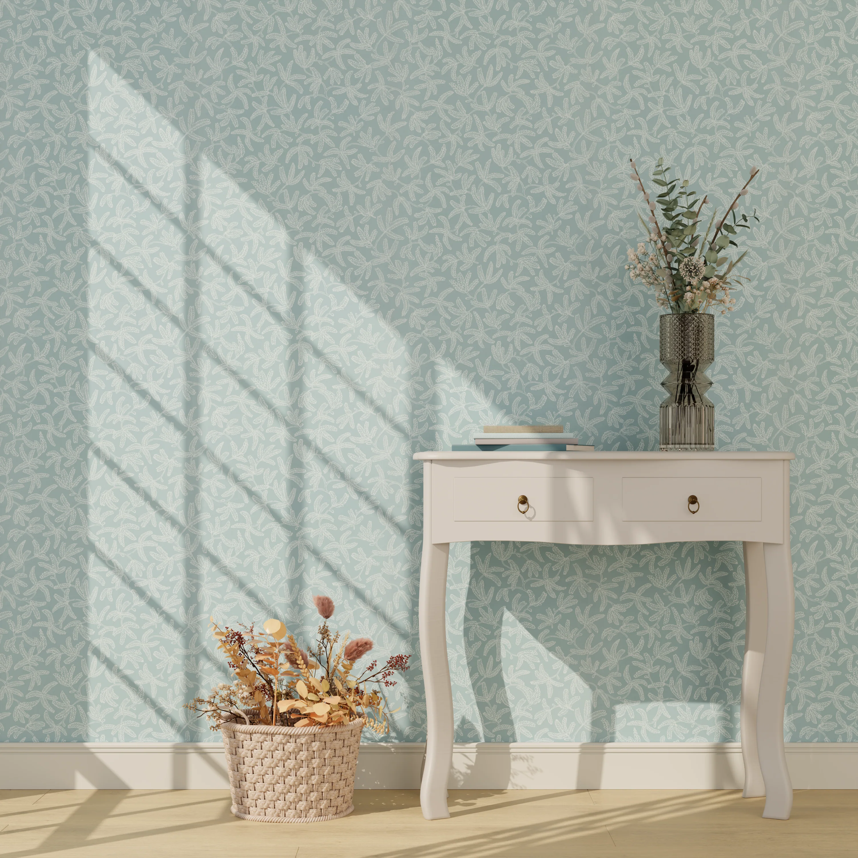 Caselio Papier peint intissé COCOON coloris bleu ciel