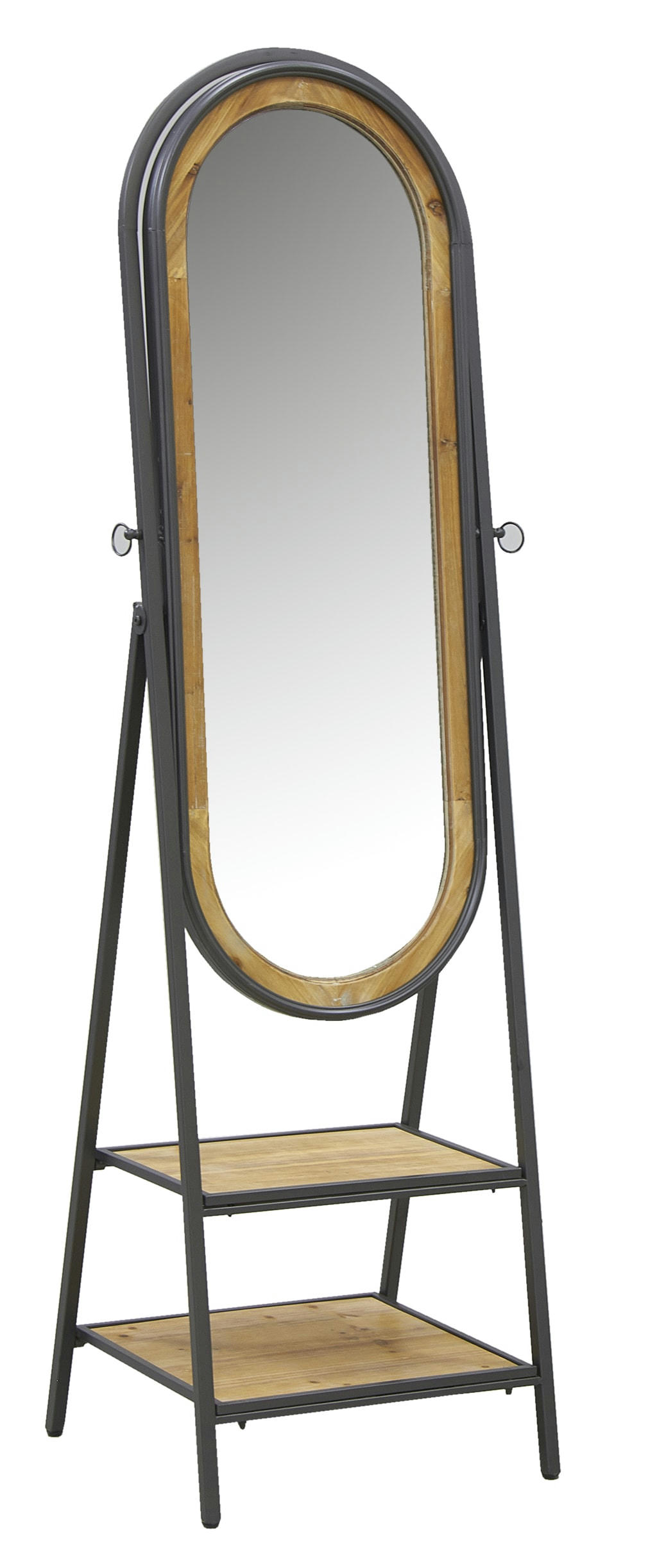 - Psyché en pin et métal