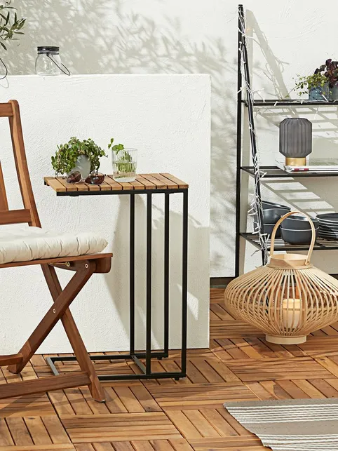 Flise KNEKKAND B30xL30 hårdttræ natur 9 stk/sæt