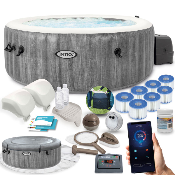 SPA dmuchane basen 4os. z hydromasażem Intex 28440 zestaw