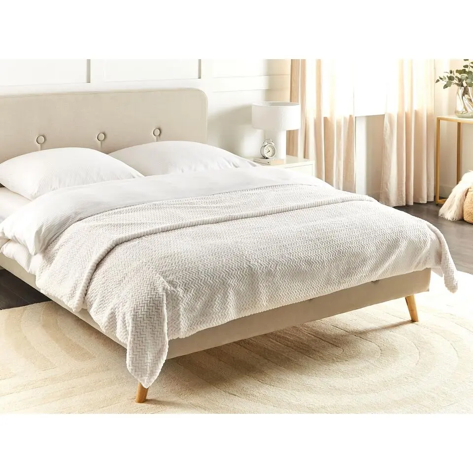 SURMI - Bedsprei - Wit - 200 x 220 cm - Polyester