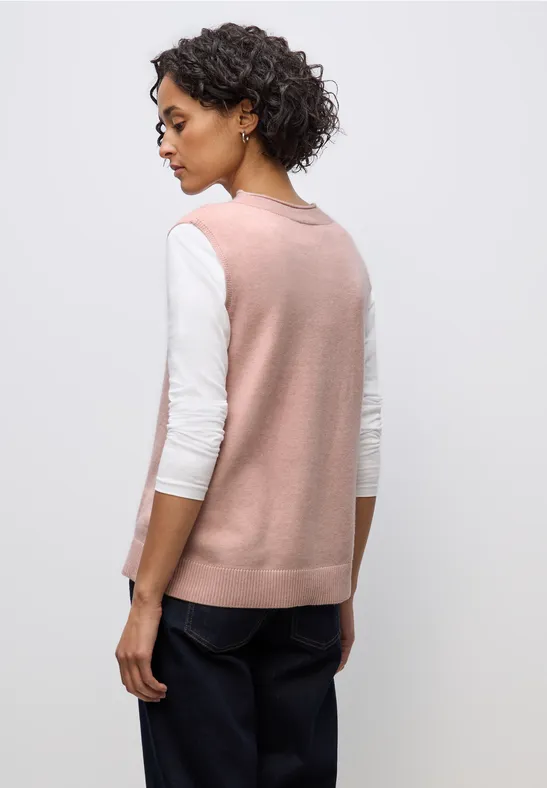 Ärmelloser Pullover