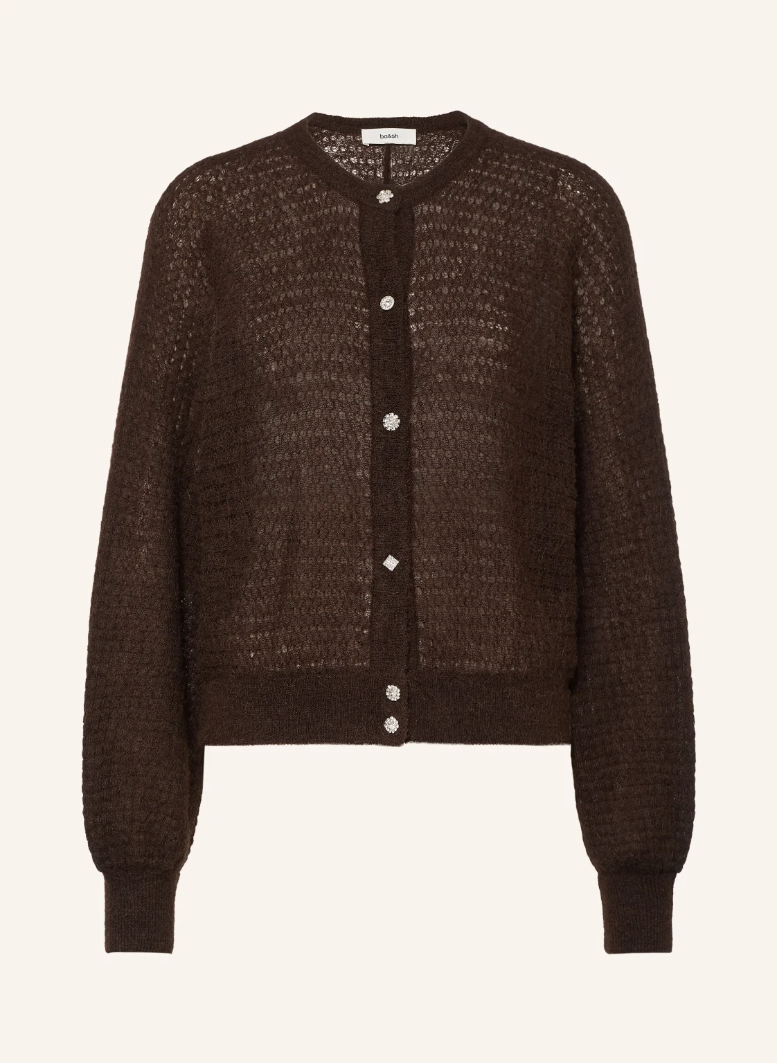 ba&sh Strickjacke ISOLAR mit Alpaka und Mohair