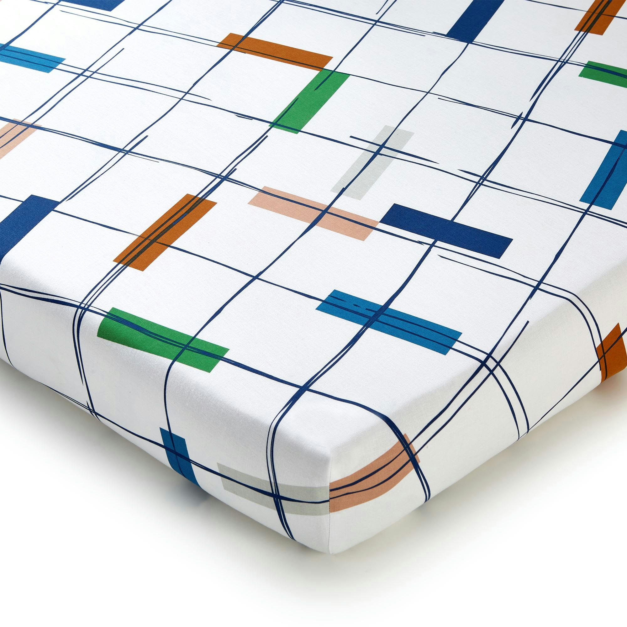 JOKER - Drap-housse 90x190x28 blanc en coton