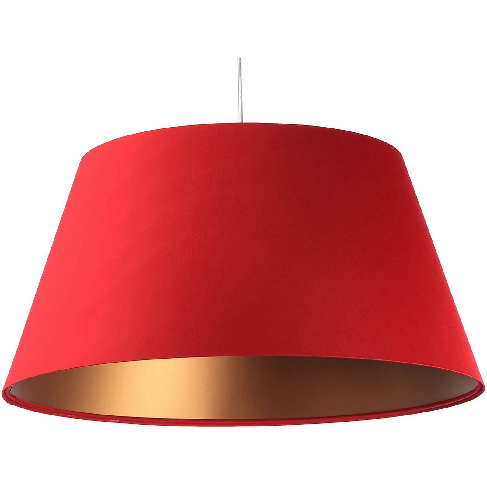 BIG BELL - Suspension Tissu Rouge 50x50x27 cm
