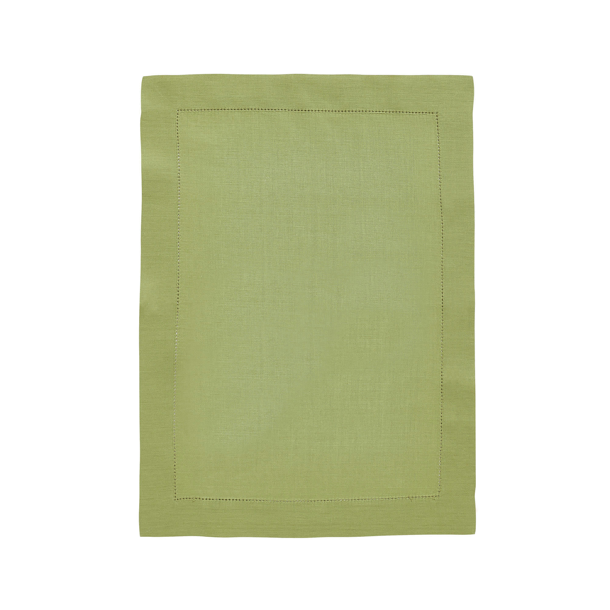 FLORENCE - Set de table en lin vert platane 37x50