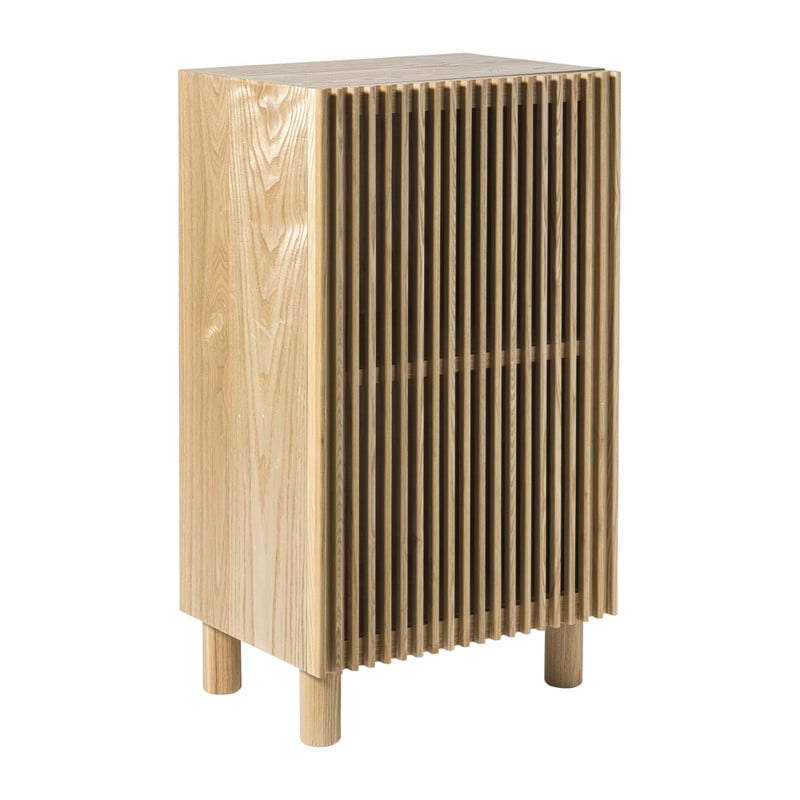 Kast Japandi met deur - bruin - 80x45x33 cm