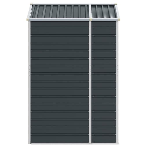 NNEVL Garden Shed Anthracite 191x130x198 cm Galvanised Steel