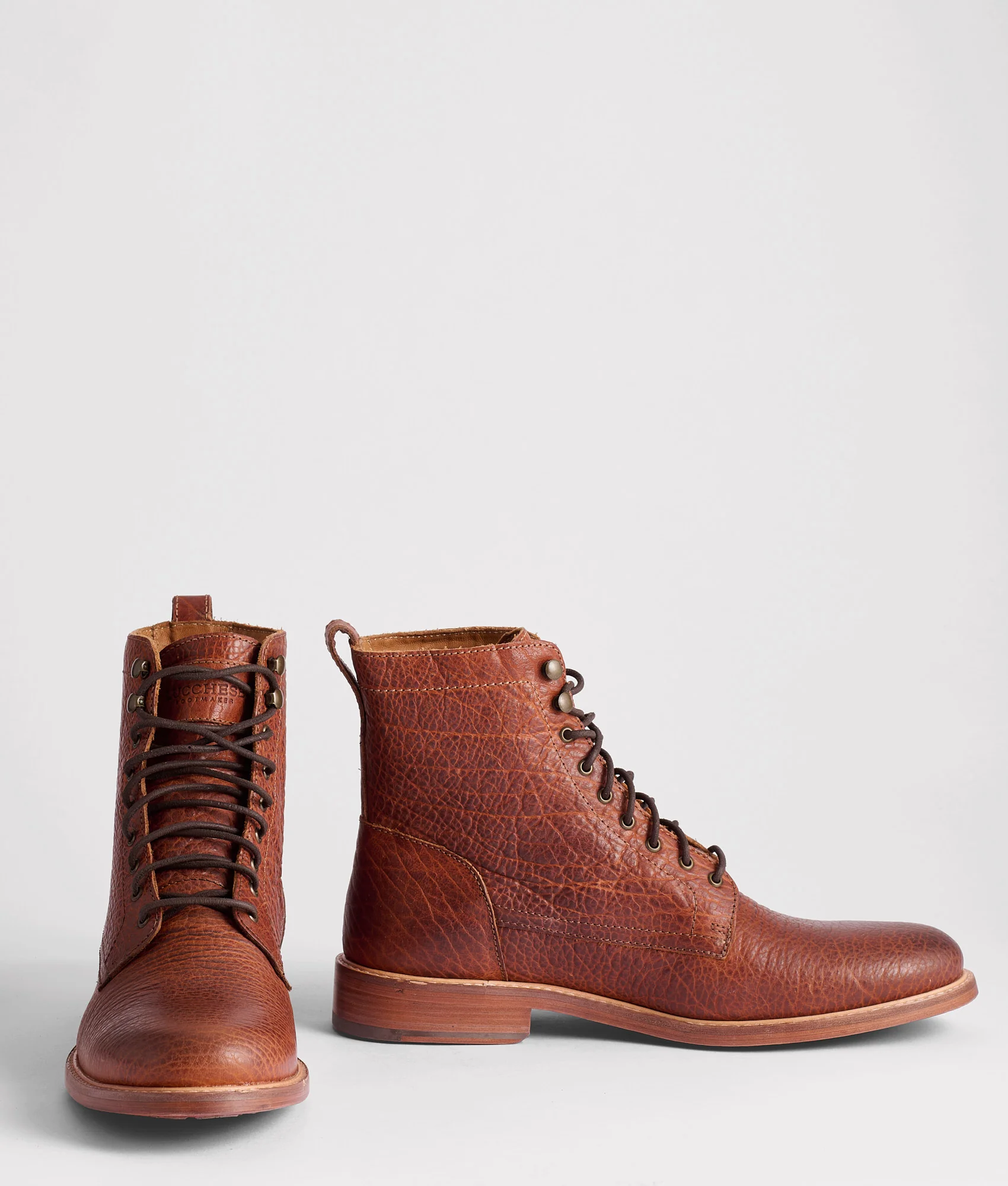 6 Lace Up Derby Boot - Whiskey