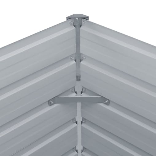 NNEVL Raised Garden Bed 100x100x77 cm Galvanised Steel Green