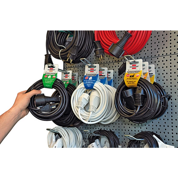 Verlängerungskabel, weiß, Kabellänge: 5 m, 3500 W