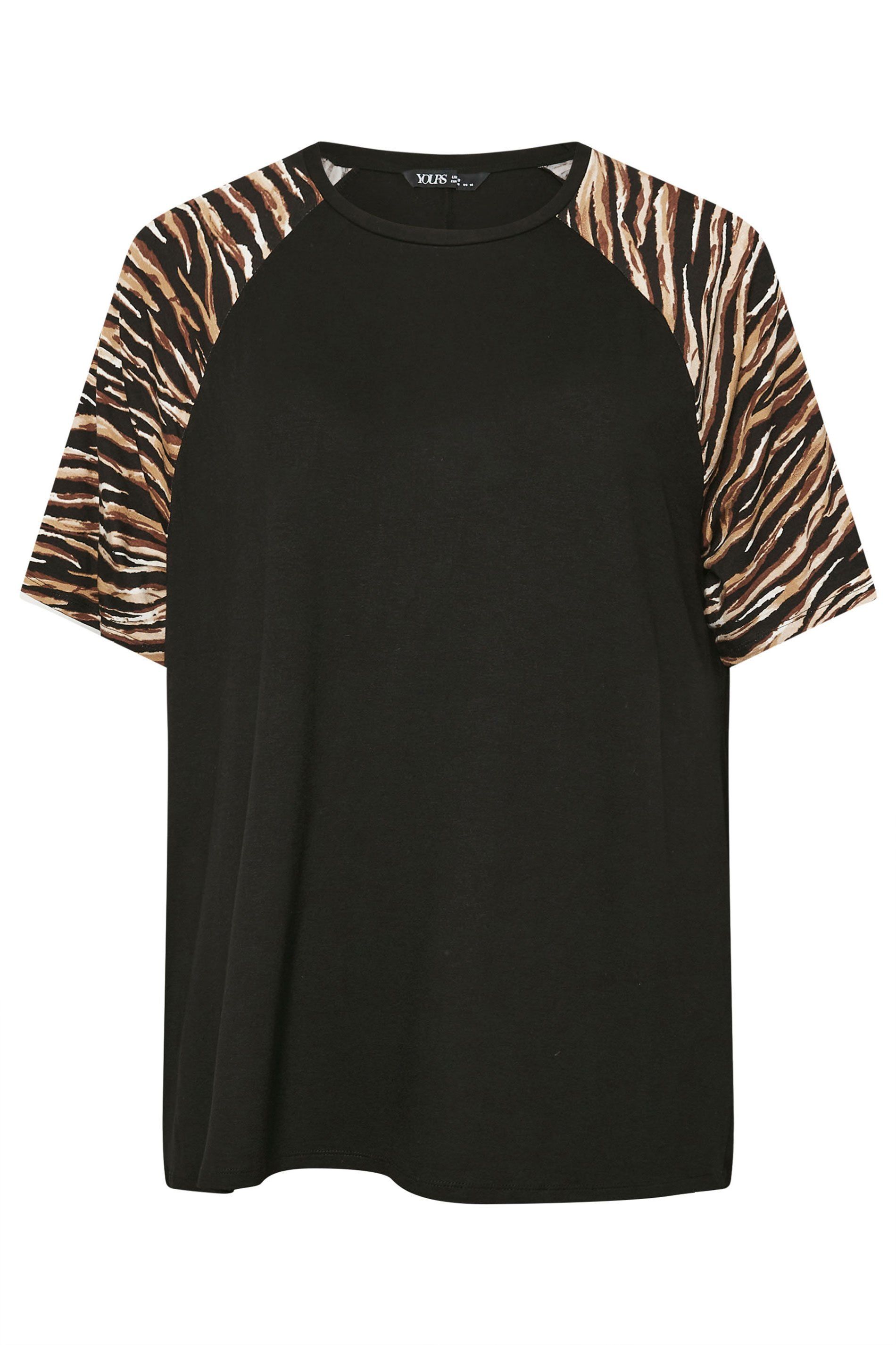 Yours Zebra Print Raglan Sleeve Top