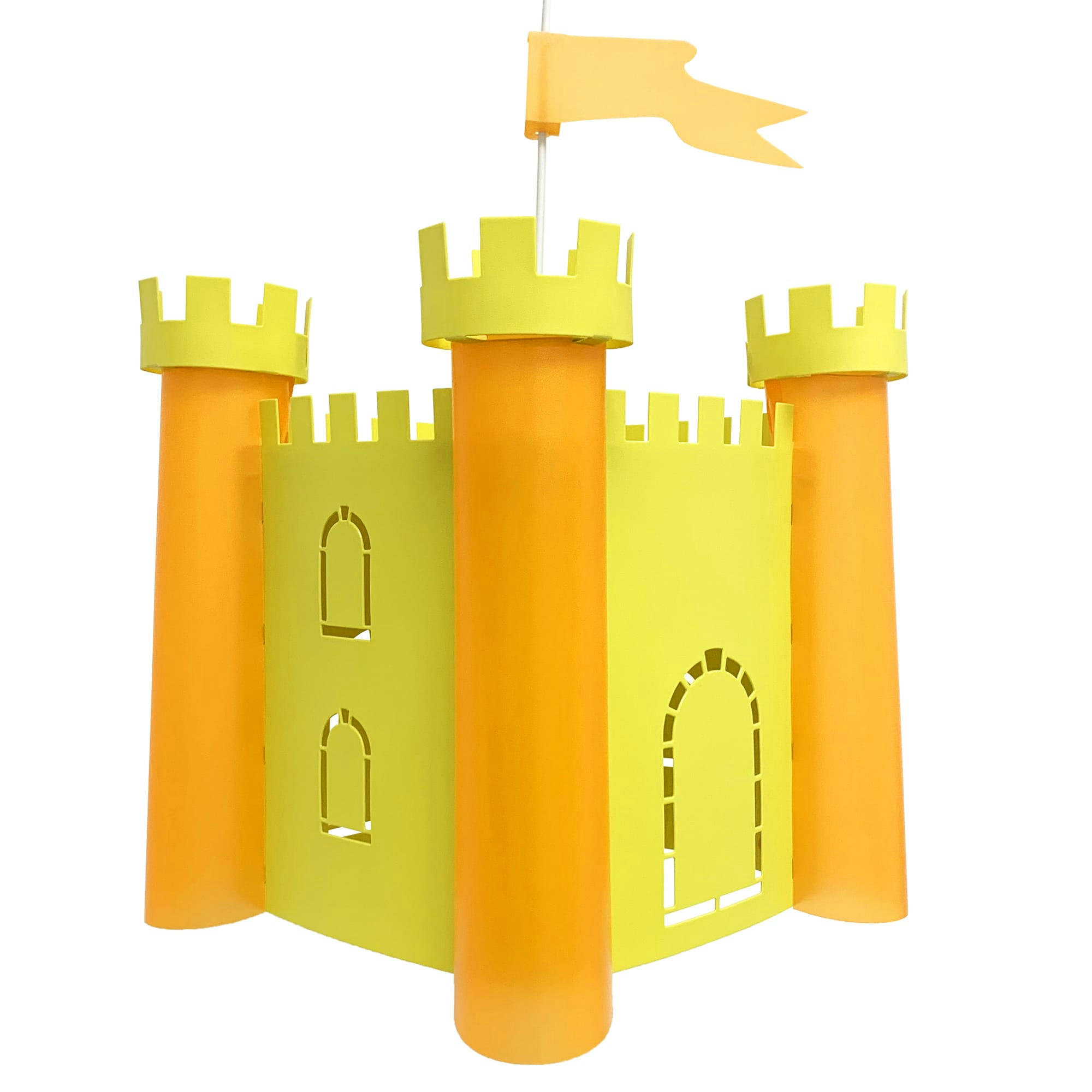 - Suspension enfants Château-fort Orange 30cm