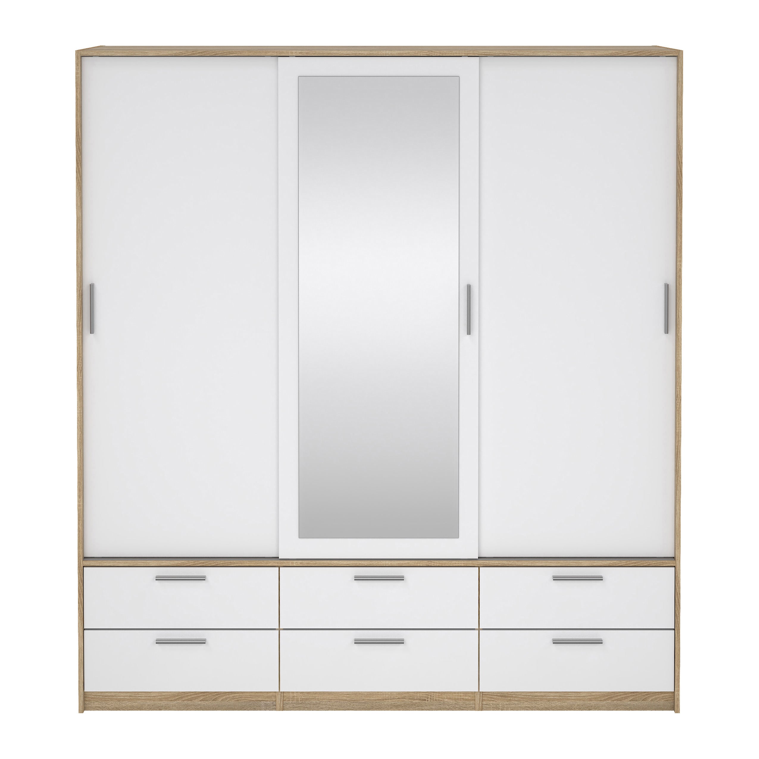 by fonQ basic Slim Kledingkast - B 181,4 cm - Glossy Wit