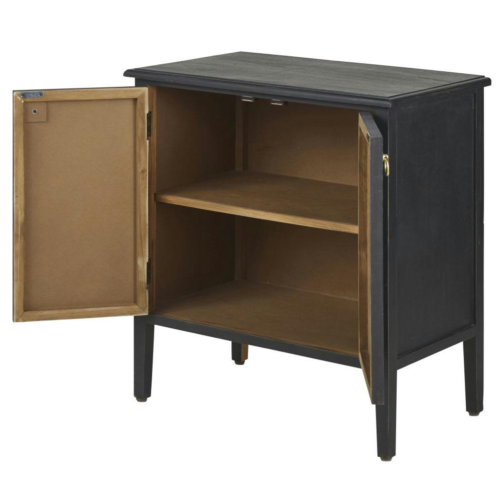 - Cabinet de rangement 2 portes imprimé tropical multicolore