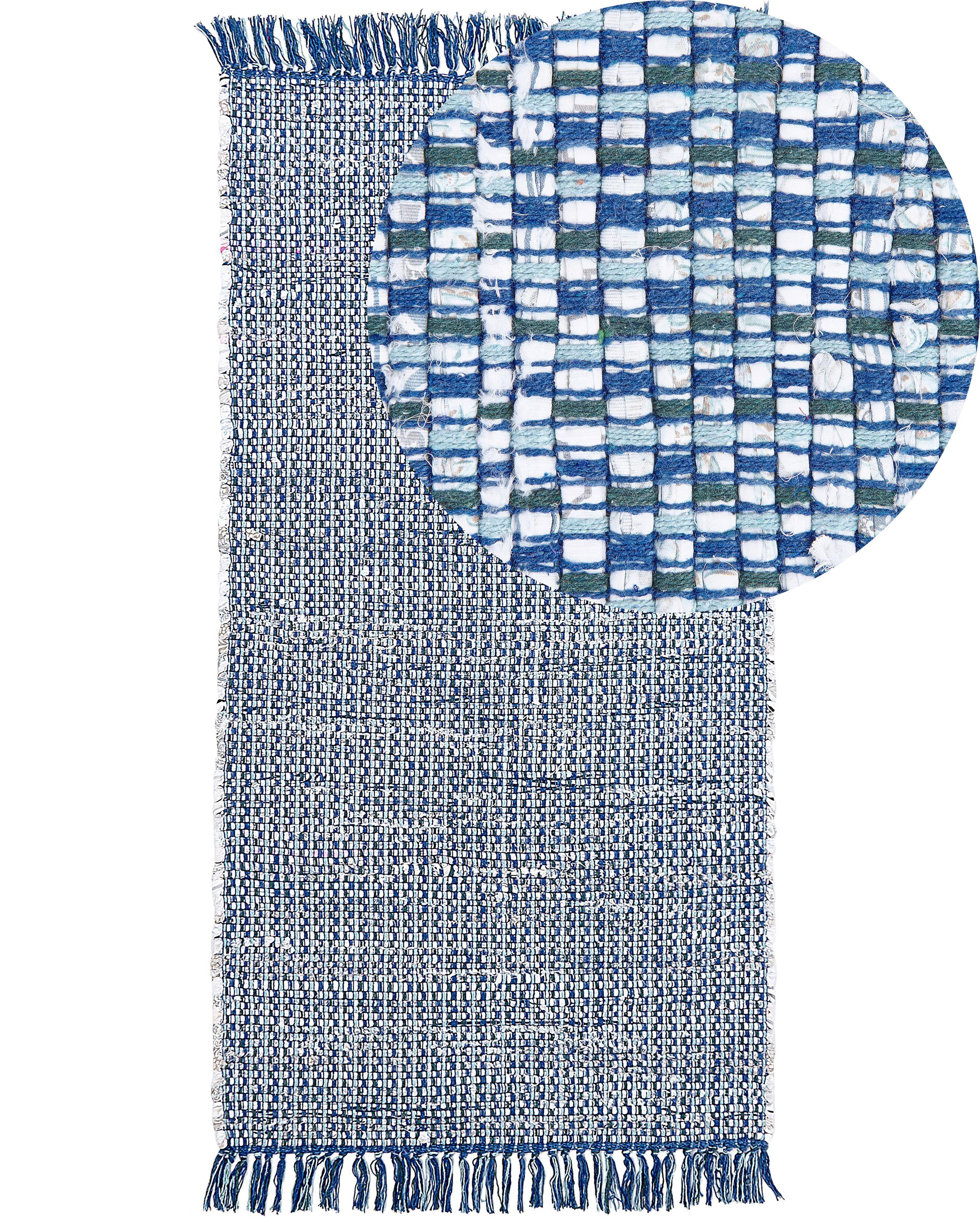 Rug BESNI Blue 160 x 230 cm Cotton