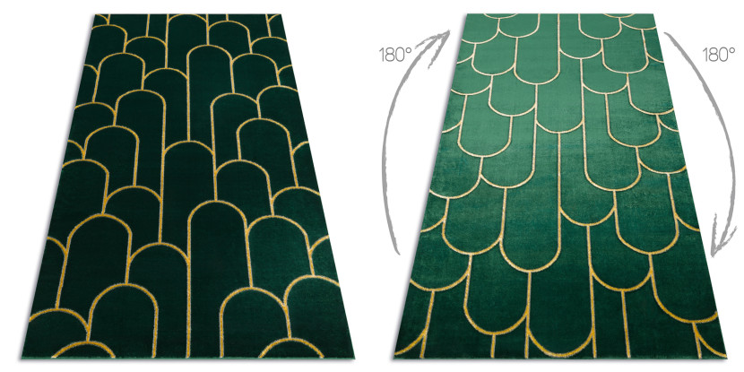 Dywan EMERALD ekskluzywny 1021 glamour, stylowy art deco 80x150 cm