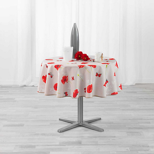 Nappe ronde antitache et infroissable Amapola