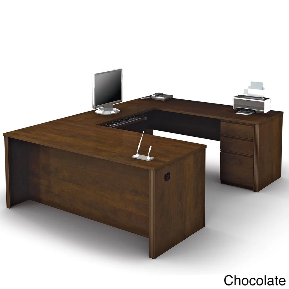 Bestar Prestige U-shaped Workstation Desk Kit