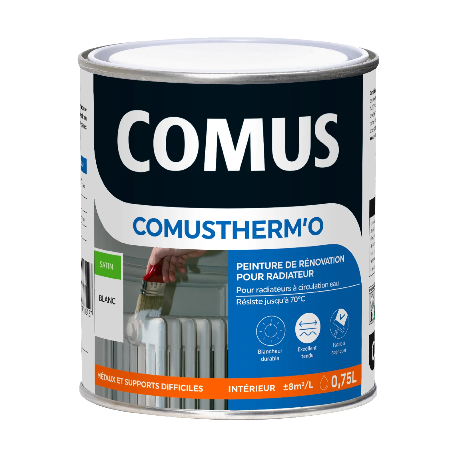 Comus Peinture Spécial radiateur Peinture blanc Satiné 0,75 L