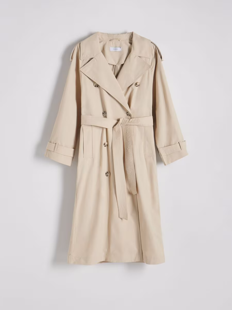 Double Breasted Oversized Trench Coat