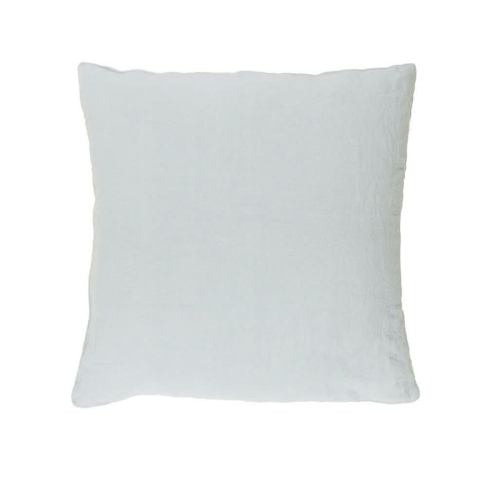 SYRACUSE GLACIER - Taie d'oreiller  pur lin gris 65x65