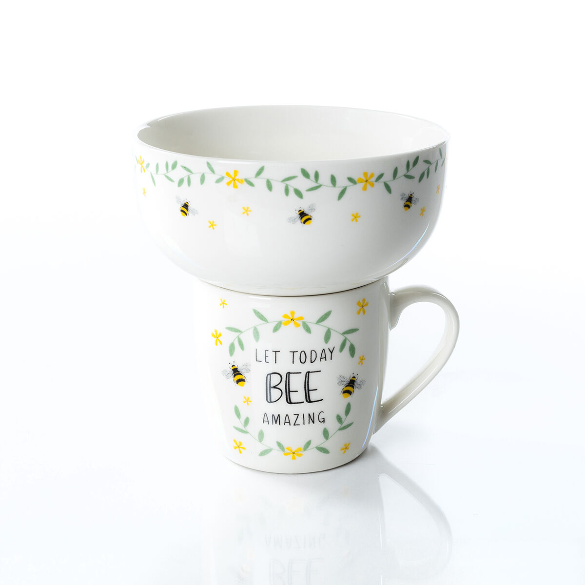 Conjunto de caneca e tigela TODAY AMAZING