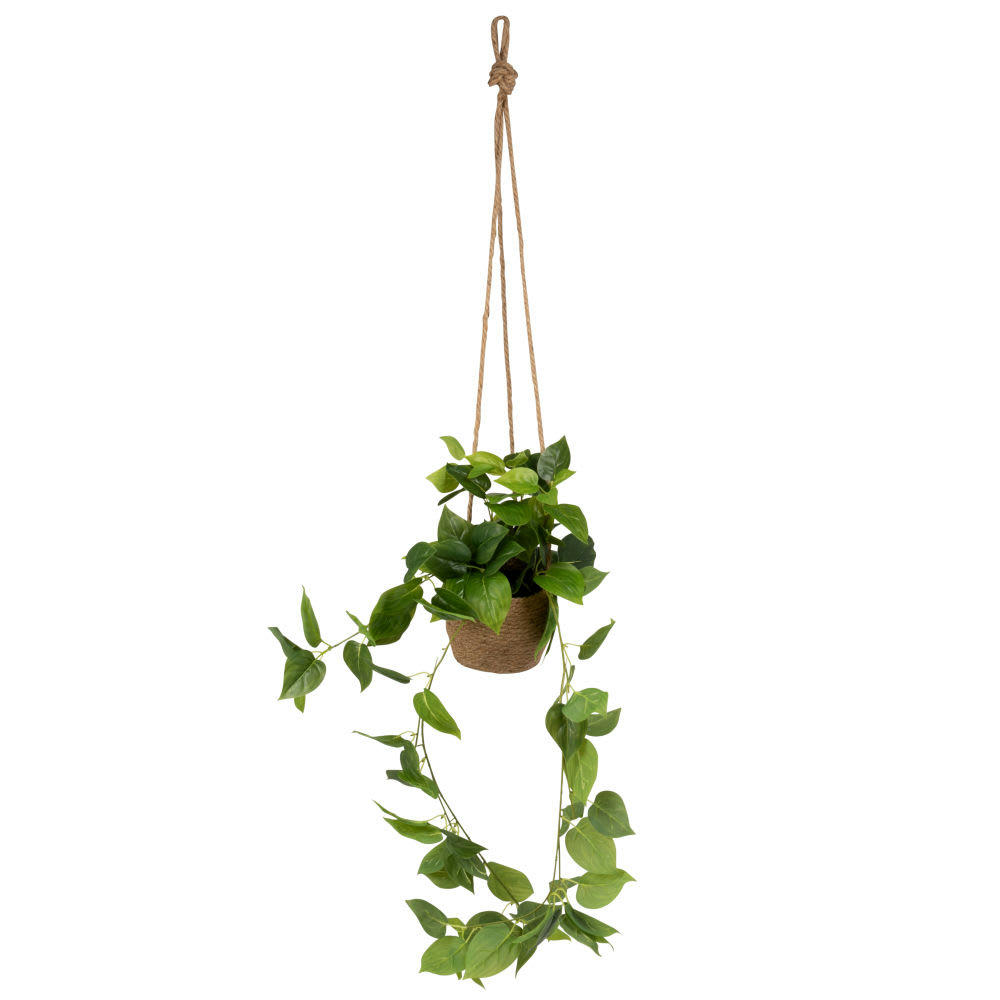 - Plante artificielle suspendue pot en chanvre